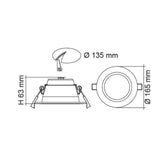 SAL Lighting LED Downlights 135mm LED Downlight 13/18w Lights-For-You